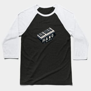 Keyboard Piano Girl Baseball T-Shirt